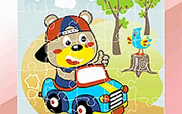 Animals Drive Jigsaw