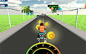 Bike Rider Highway