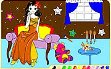 Painting Lovely Girl