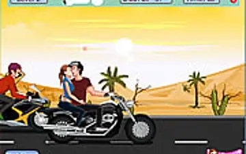 Risky Motorcycle Kissing