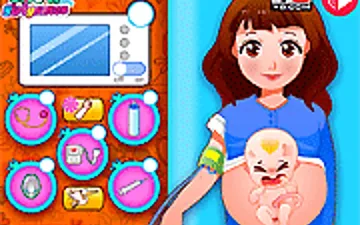 Happy Mom Give Birth Newborn Baby game preview