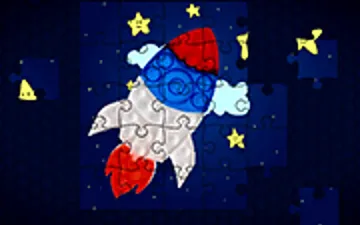 Pop it Rockets in Space Jigsaw