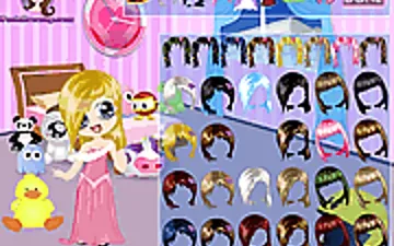 Little Girl in Toy Room Dress Up