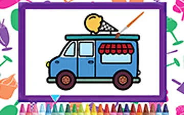 Ice Cream Trucks Coloring