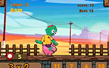 Math Zombie Rodeo Multiplication