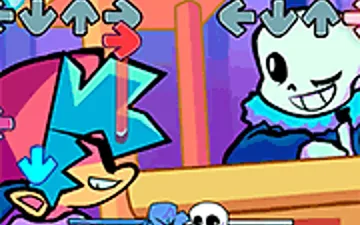 FNF x Undertale: Lazybones game preview