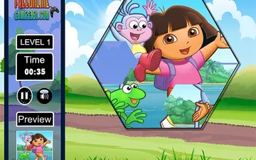 Dora Fix the Puzzle Game