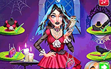 Vampira Spooky Hairstyle Challenge