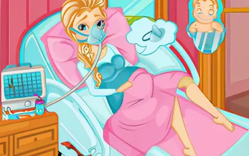 Frozen Elsa Gives Birth