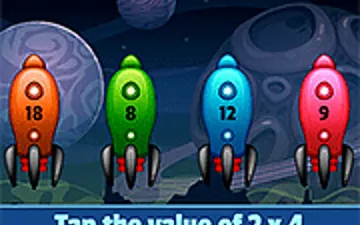 Math Rockets Multiplication game preview