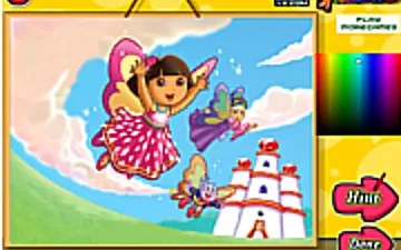 Dora Crystal Kingdom Colouring