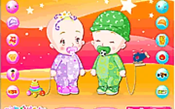 Baby Twins Dress Up game preview