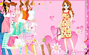 Pink Heart Dressup game preview