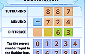 Subtraction Practice game preview
