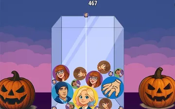 Wednesday Addams Merge Drop Puzzle