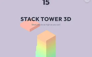 Stack Tower 3D