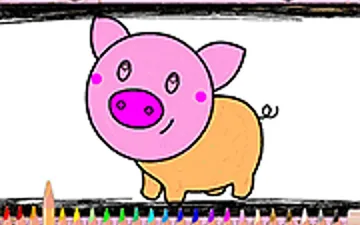 BTS Pig Coloring Game