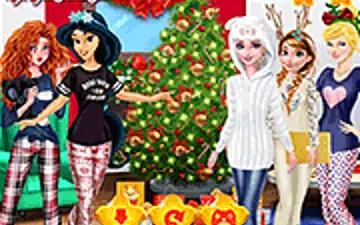 Princesses Waiting for Santa