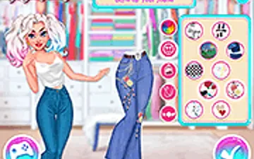 Princesses: Style Up My Jeans game preview