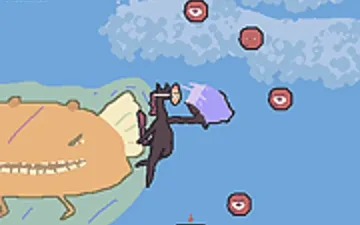 Horse with a Human Mask on a Tightrope