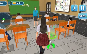 High School Girls Classroom Life