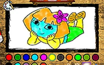 Dora Coloring Fun Time