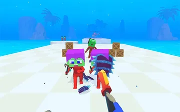 Noob is a Knife Thrower Against Zombies