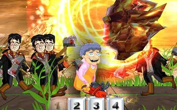 Grandma Chainsaw Action