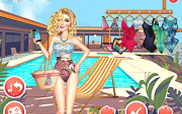 Nighttime Pool Party