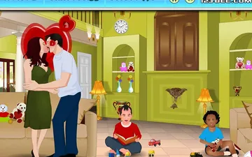 Angelina and Brad Kissing game preview