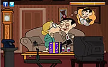 Mr Bean Kissing