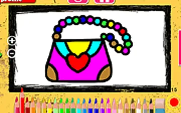 Girls Bag Coloring Book