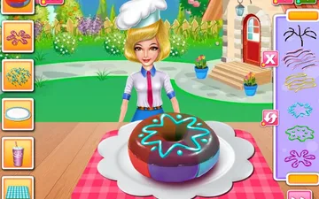Chef Camilla's Delicious Rainbow Donut game preview