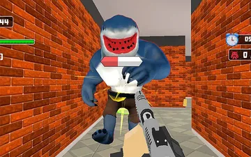 Brainrot Chase Rooms Shooting Arena