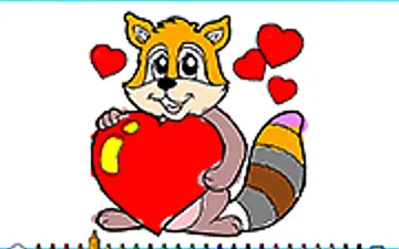 Coloring Book Valentine Pets game preview