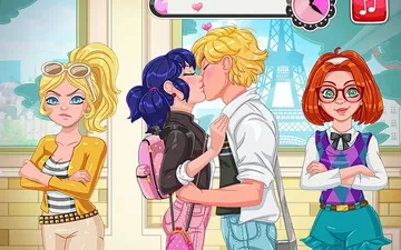 School Girl's #First Kiss