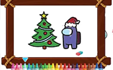 Among Us Christmas Coloring