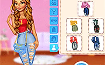 Super Girl Ripped Jeans Outfits