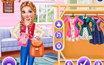 Princesses Getting Ready for School