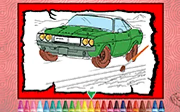 Muscle Cars Coloring