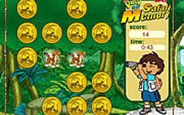 Go Diego Go! Safari Memory game preview