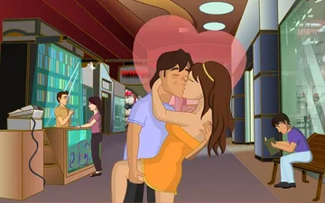 Kissing at the Shopping Mall game preview