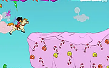 Dora & Unicorn in Candy Land game preview
