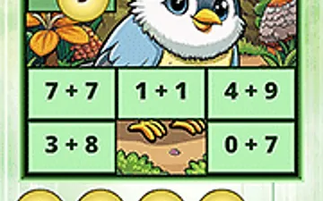 Addition: Bird Image Uncover game preview