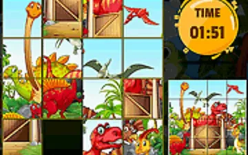 Dino Sliding Puzzles