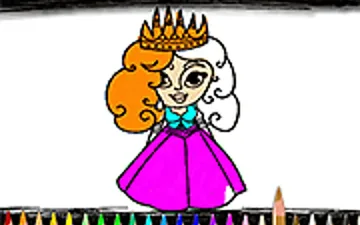 Back To School Princess Coloring Book