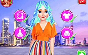 Eliza's Neon Hairstyle