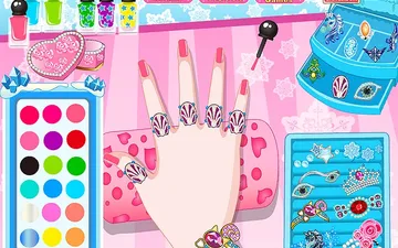 Queen Elsa Nail Designs