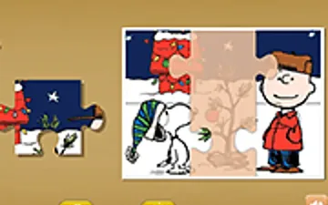 Snoopy Christmas Jigsaw Puzzle game preview