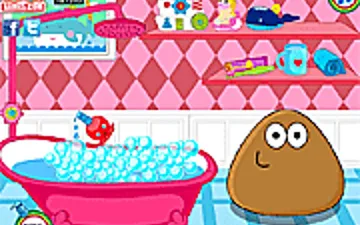 Pou Girl Bathing Day